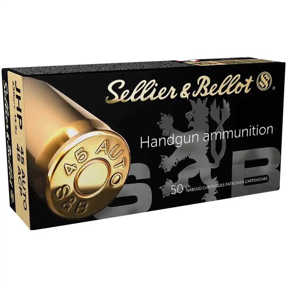 45 ACP 45 Auto JHP Sellier & Bellot 45 Auto 45 ACP 230grs/14,9g – Bild 1